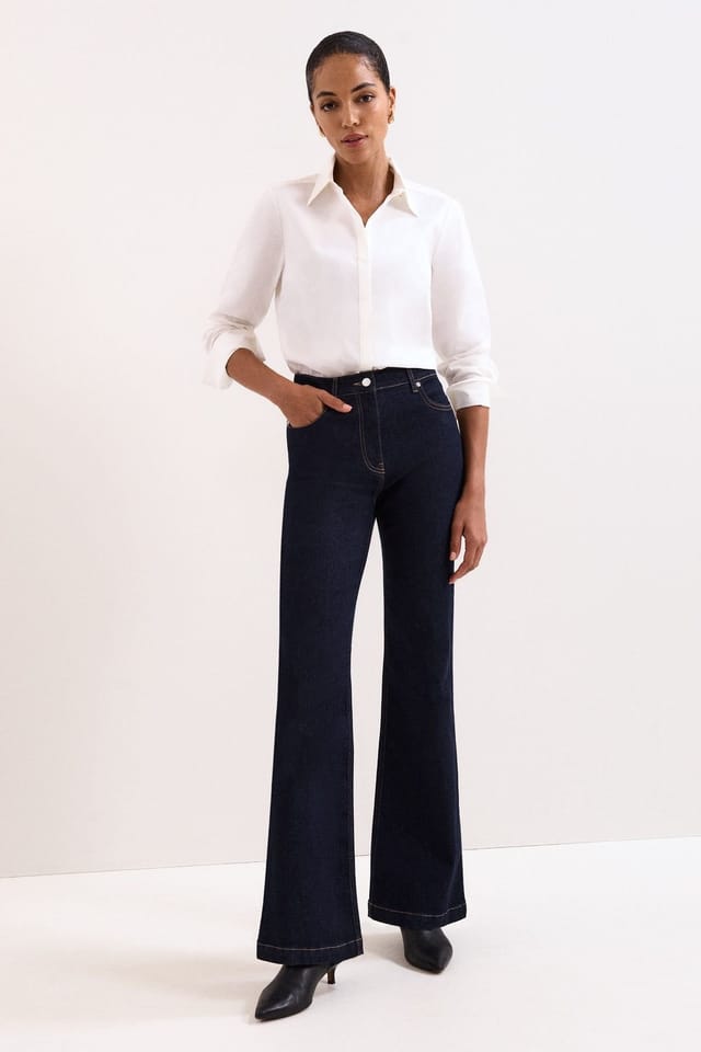 Phase Eight Phase Eight Women's Olivia Bootcut Jean in Dark Indigo - 3