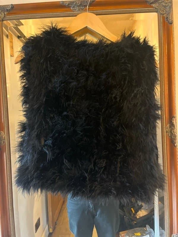 Never Fully Dressed Never Fully Dresses Feather Waistcoat