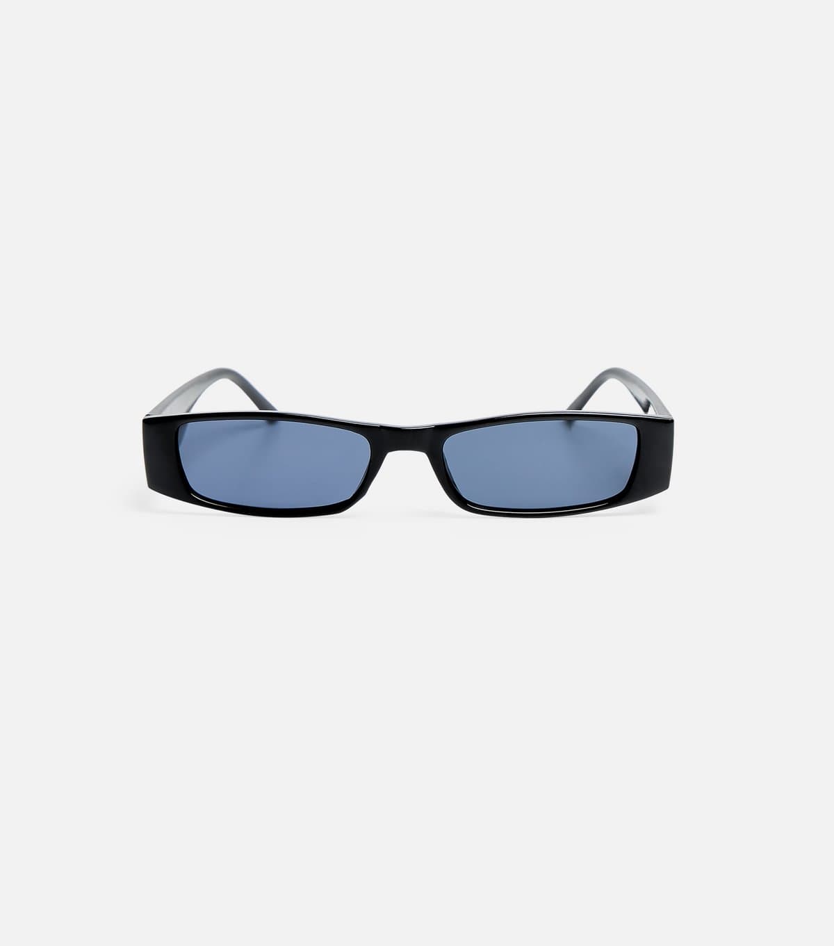 Public Desire Black Skinny Rectangle Sunglasses Public Desire New Look