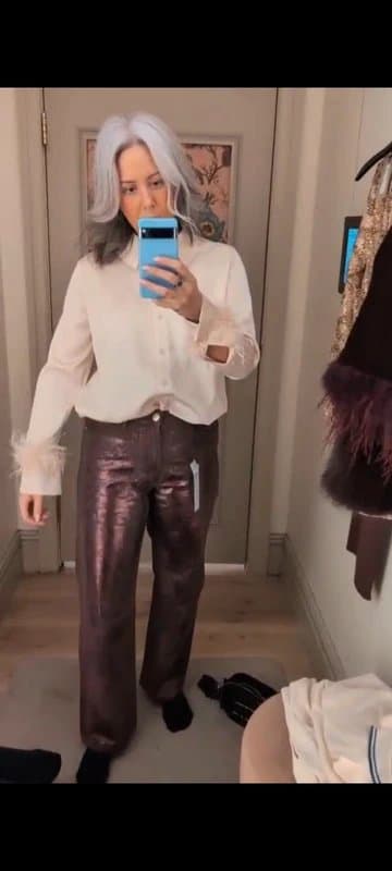 River Island River Island Red burgundy Coated Relaxed Straight Jeans

12R