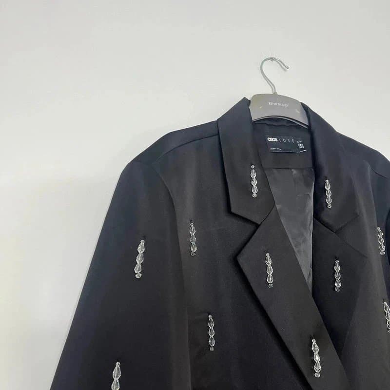 ASOS ASOS Luxe Oversized Blazer Dress with beads  Size 18