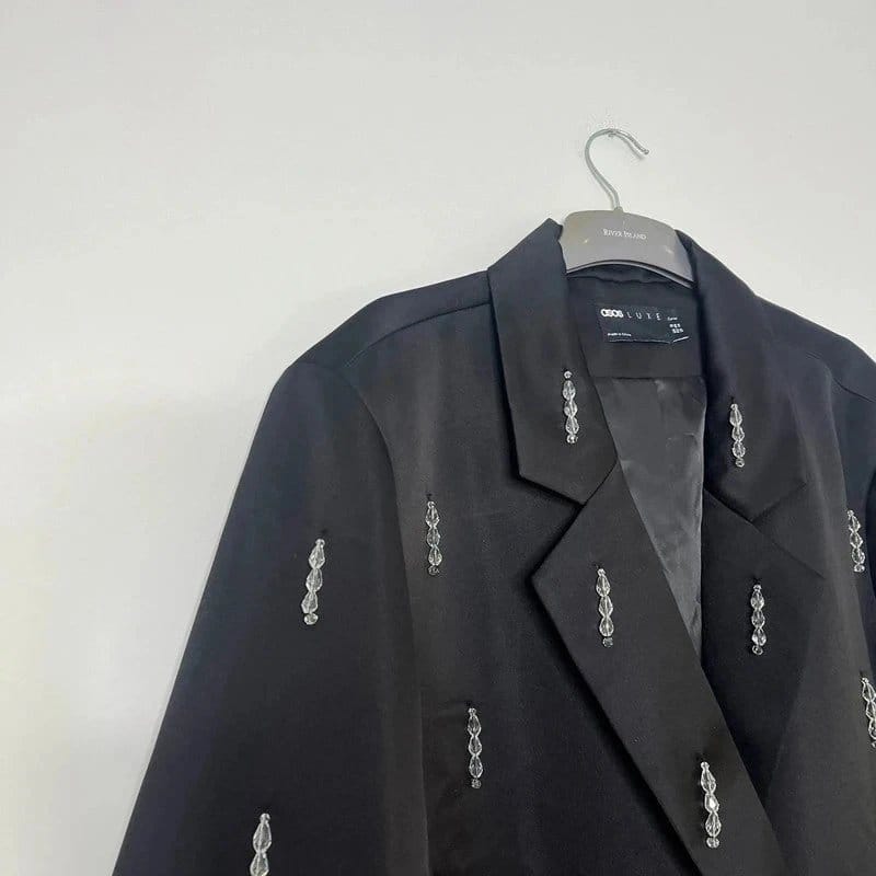 ASOS ASOS Luxe Oversized Blazer Dress with beads Size 18 - 1
