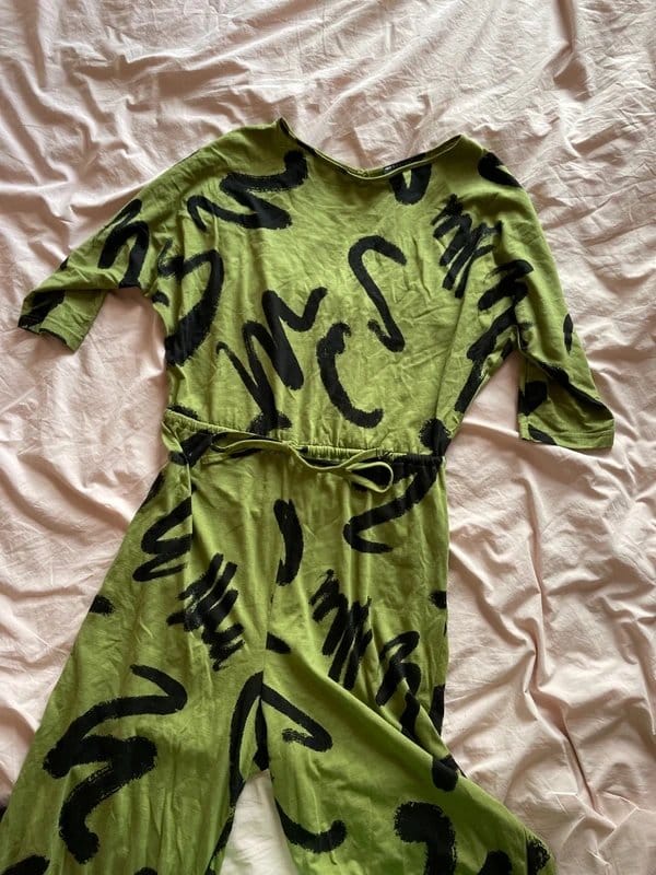 ASOS Green Squiggle Jumpsuit