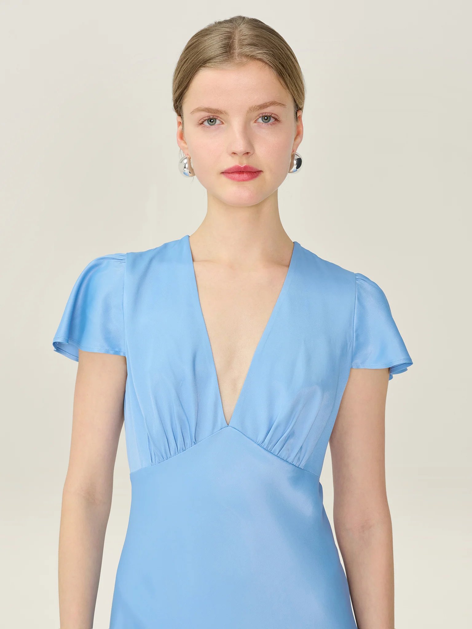 OMNES Fai Dress in Vista Blue - 3