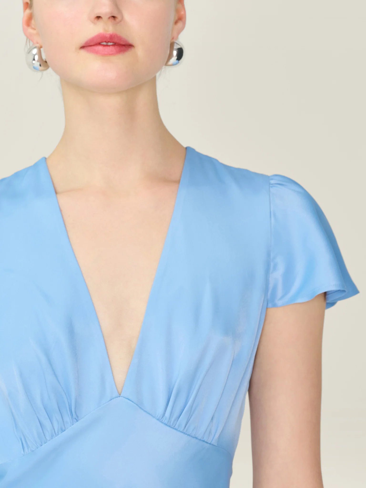 OMNES Fai Dress in Vista Blue - 4