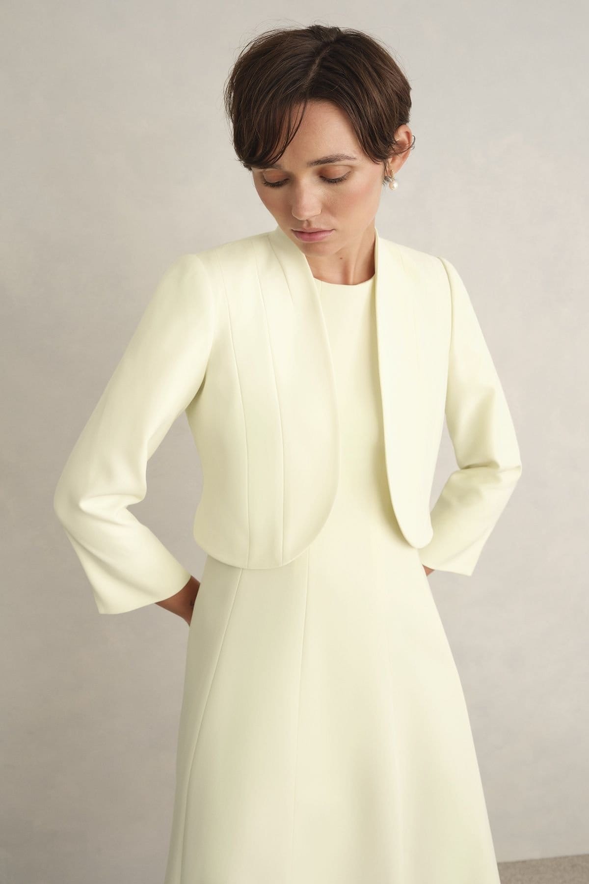 Hobbs London Lemon Cropped Jacket