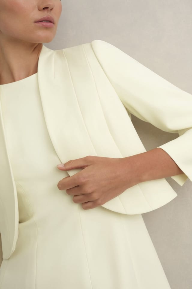 Hobbs London Hobbs London Women's Eliana Jacket in Lemon - 3