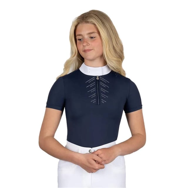 Coldstream Coldstream Women's Harthill Diamante Show Shirt in Navy - 2