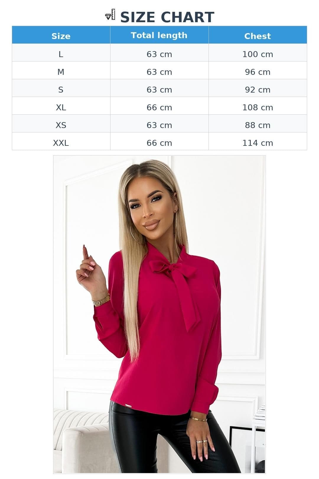 Love Lace Love Lace Women's Business Blouse with Front Binding Finish in Pink - 4