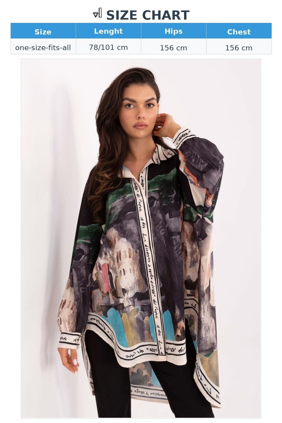 Love Lace Love Lace Women's Print Long Sleeve Casual Shirt in Black - 4