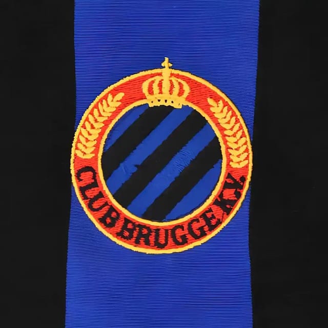 OGC Nice OGC Nice Men's Mens Retro Brugge 1960s Football Shirt in Blue - 2