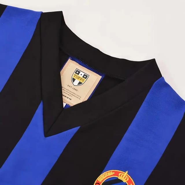 OGC Nice OGC Nice Men's Mens Retro Brugge 1960s Football Shirt in Blue - 3