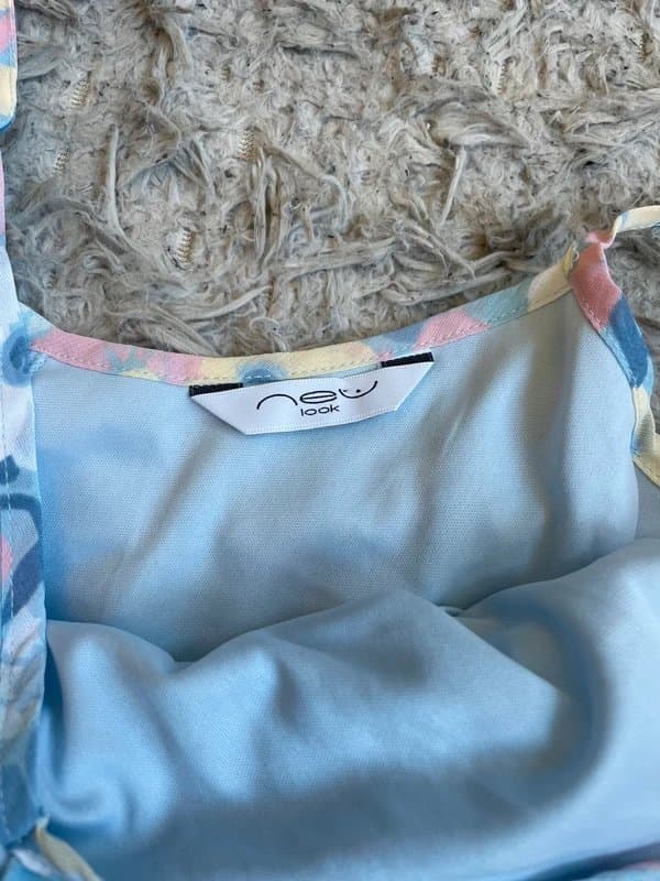 New Look New look pastel blue and pink floral cami - size 16