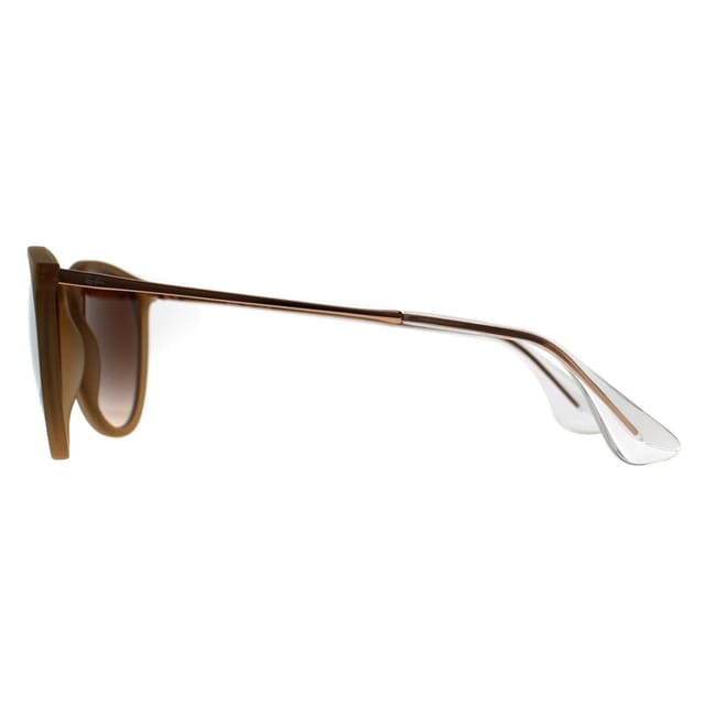 Ray-Ban Ray-Ban Women's Round Polished Rubber Beige Gradient Brown RB4171 Erika - 3
