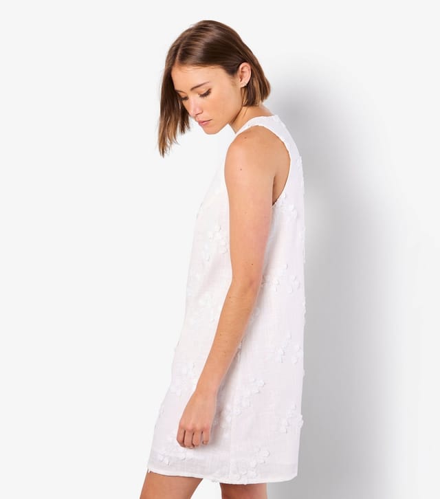 Apricot Women's White Floral Embroidered Mini Dress Apricot New Look - 2