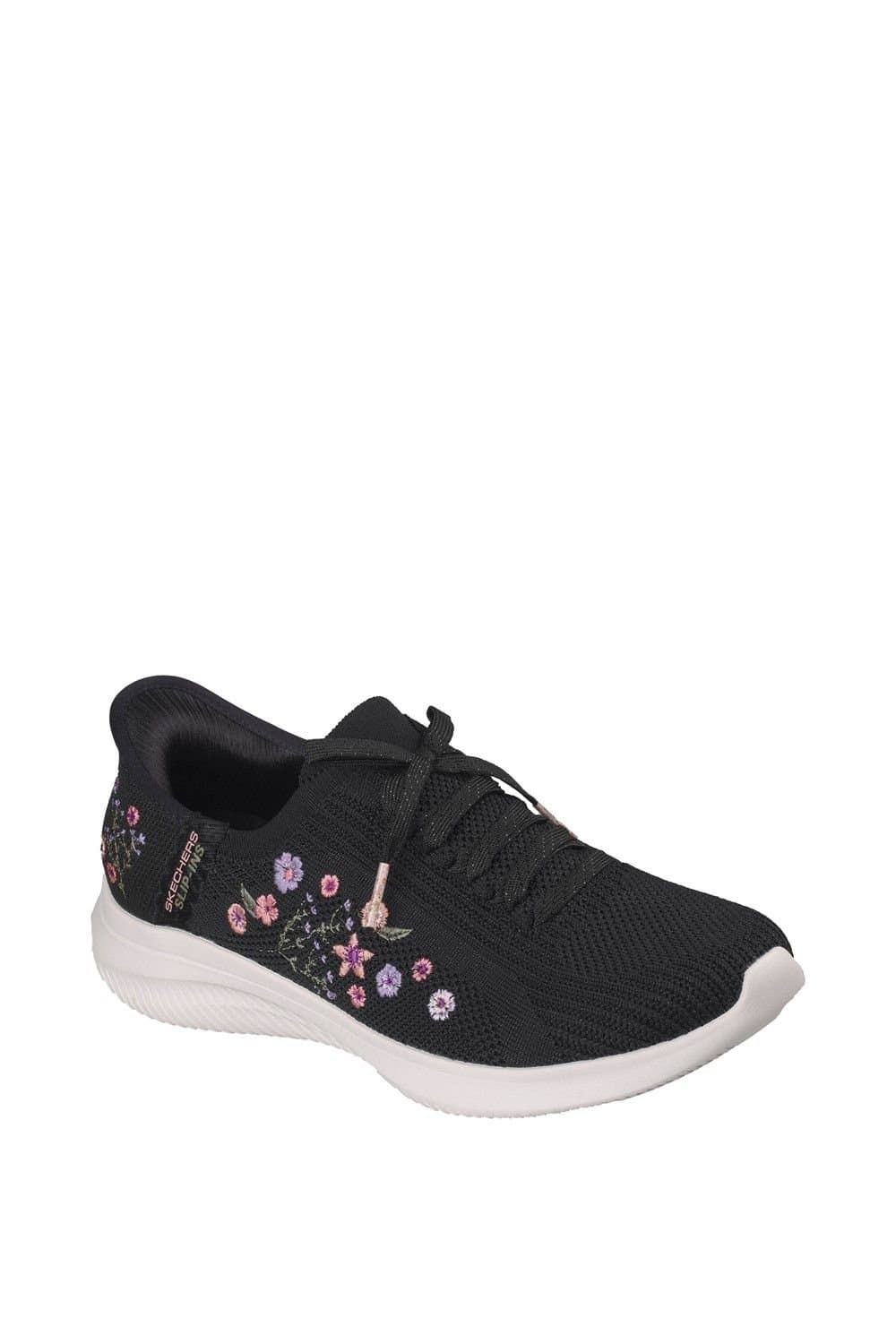 Skechers Skechers Women's Ultra Flex 4.0 Sweet Petals Trainer in Black