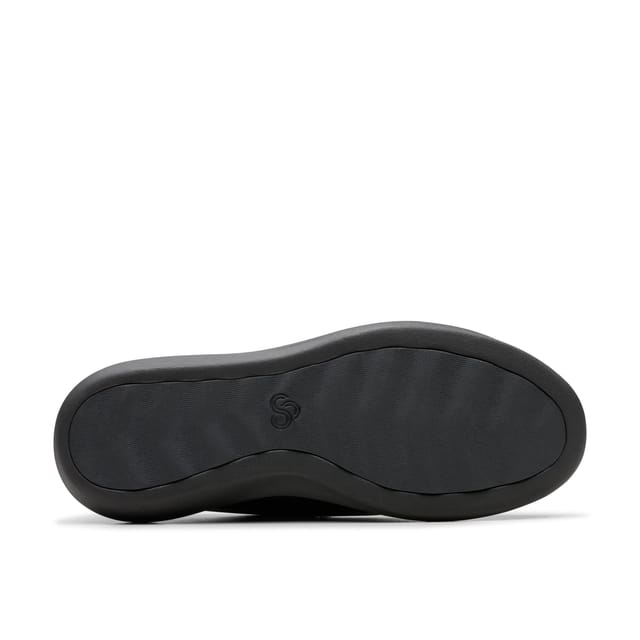 Clarks Clarks Men's Watchet Step Black Leather Slip Ons - 3