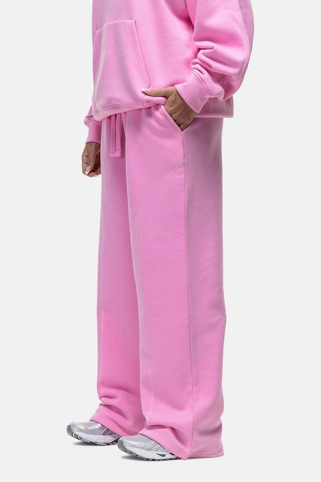 Good For Nothing Good For Nothing Women's Contrast Stitch Relaxed Jogger in Pink - 2