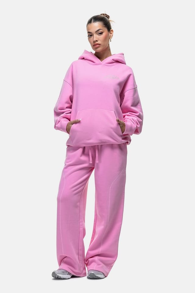 Good For Nothing Good For Nothing Women's Contrast Stitch Relaxed Jogger in Pink - 3