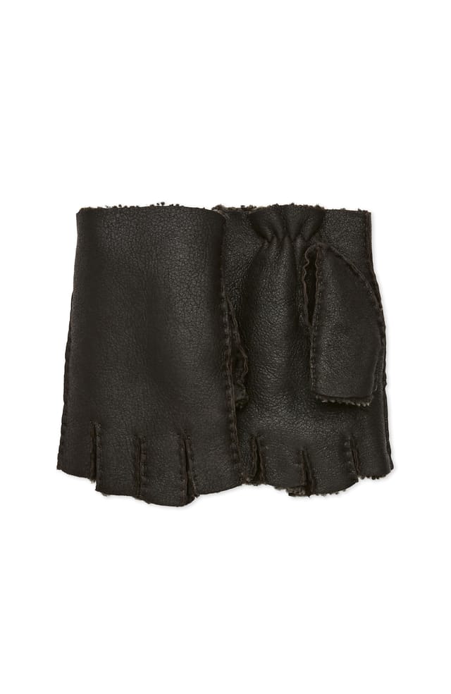 Celtic & Co Celtic & Co Men's Fingerless Gloves in Dark Grey - 2
