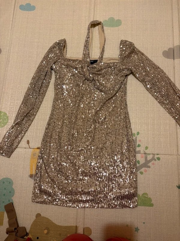 ASOS Sequin dress in gold from Asos Luxe size 10 - 1
