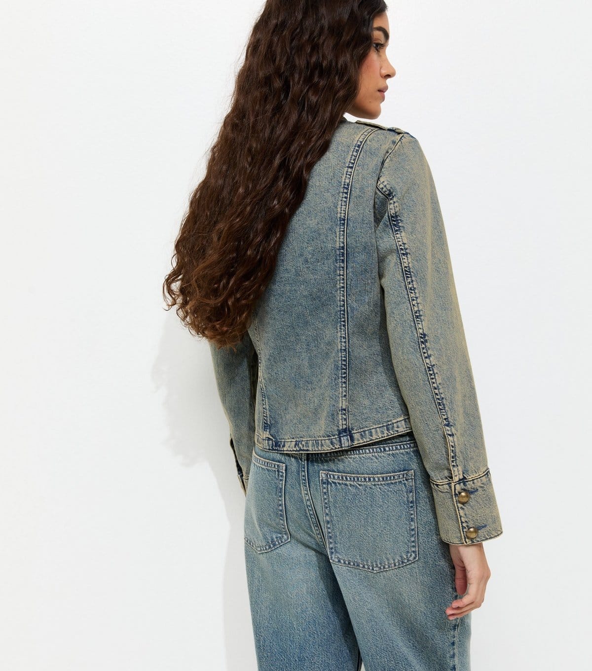 New Look Women's Blue Drummer Style Denim Jacket New Look - 4