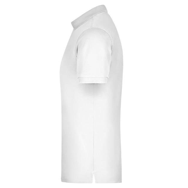 James and Nicholson James and Nicholson Men's Piqué Elasticated Polo Shirt in White - 3