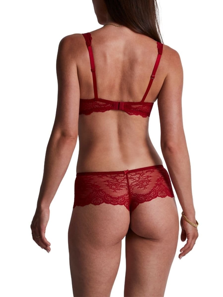 Aubade Aubade Women's Danse Des Sens Triangle Plunge Bra in Red - 4
