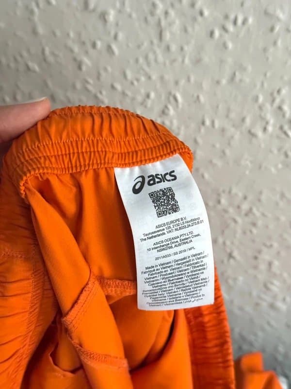 Asics MEn's Asics x Kiko Kostadinov Orange Track Pants- size S