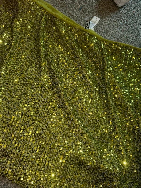 ASOS Green sequin skirt