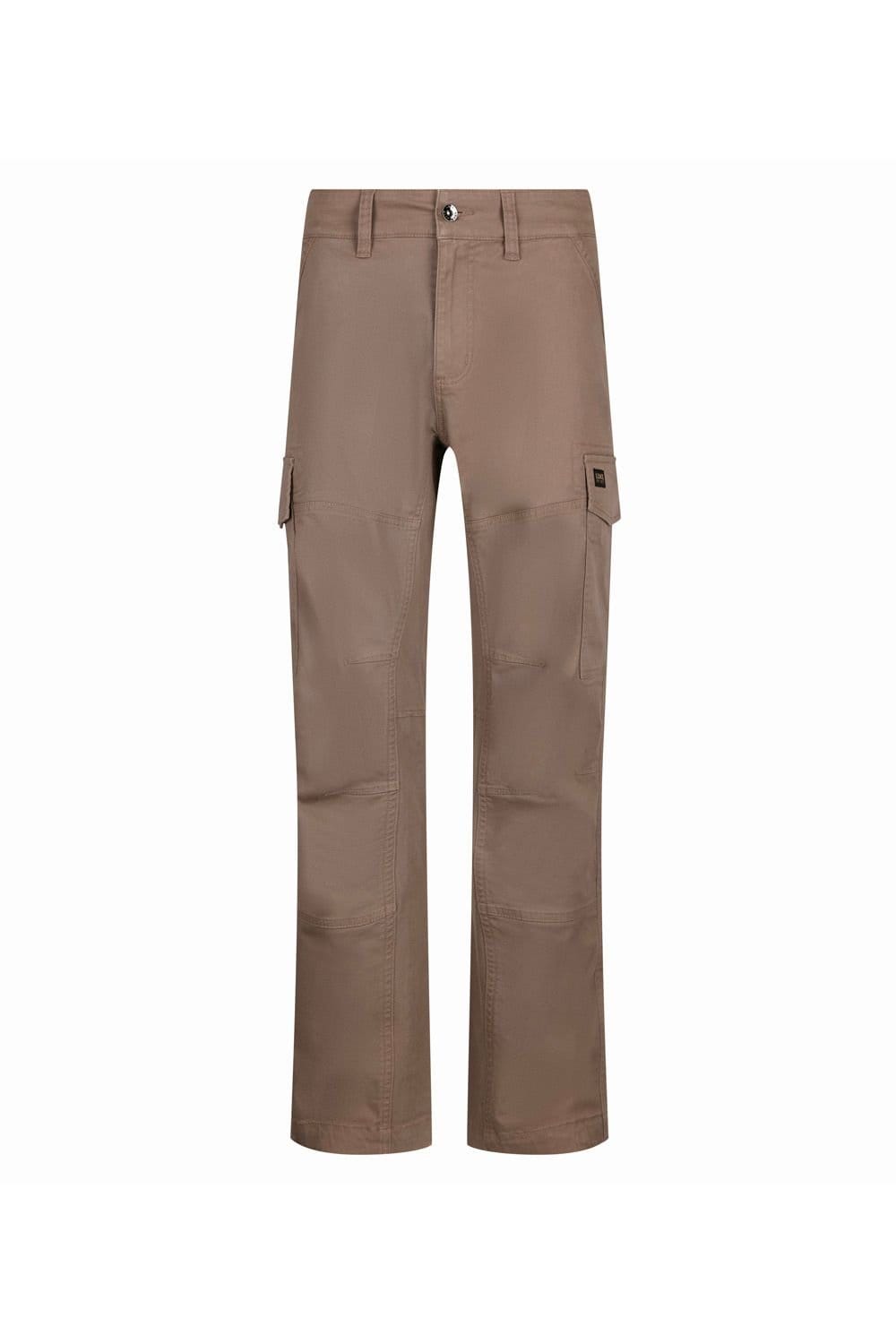 Luke 1977 Luke 1977 Men's Relaxed Panama Cargo Trouser in Brown - 4