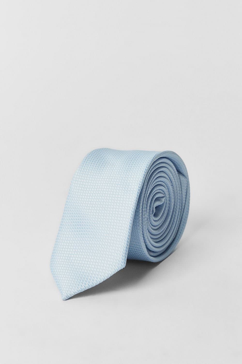 Burton Burton Dusty Blue Textured Tie for Men