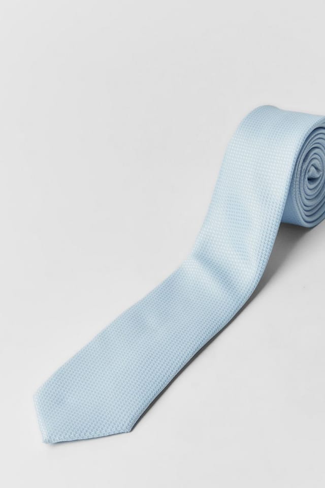 Burton Burton Men's Dusty Blue Textured Tie - 3