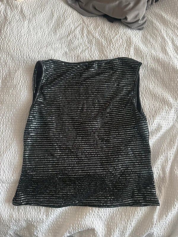 ASOS Asos sequin low back top