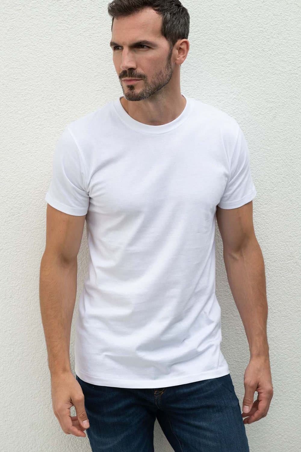 British Boxers British Boxers Men's "White" Cotton T-Shirt in White
