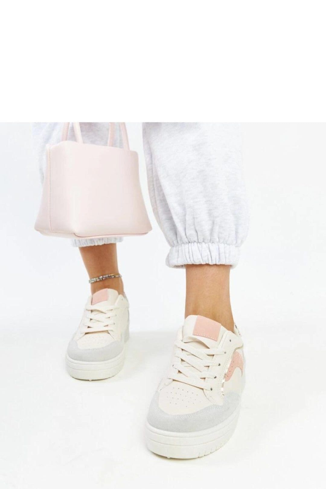 Love Lace Love Lace Women's Sport Platform Sneakers Lace Up Rubber Sole Casual Shoes in White - 4