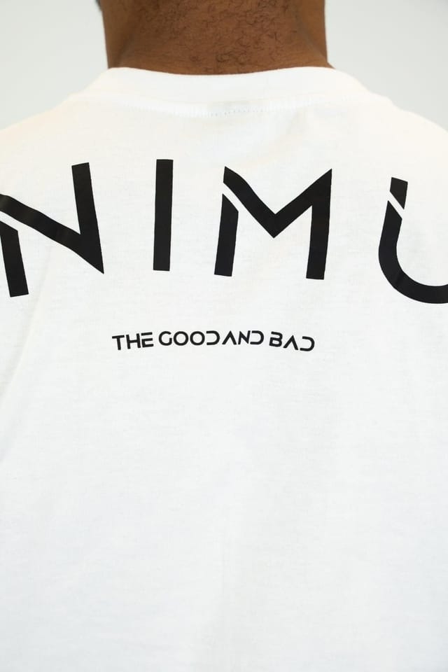 Animus Animus Men's Good & Bad T-Shirt in White - 2