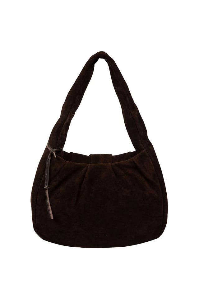 Cultured London Cultured London Women's 'Beatriz' Suede Handbag in Dark Brown - 2