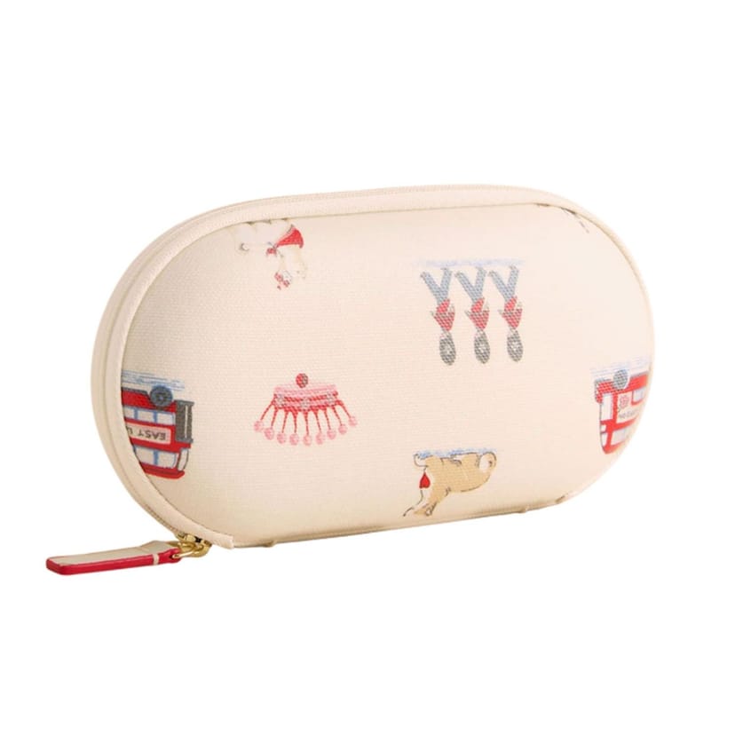 Cath Kidston Cath Kidston Men's London Glasses Case in Cream - 1