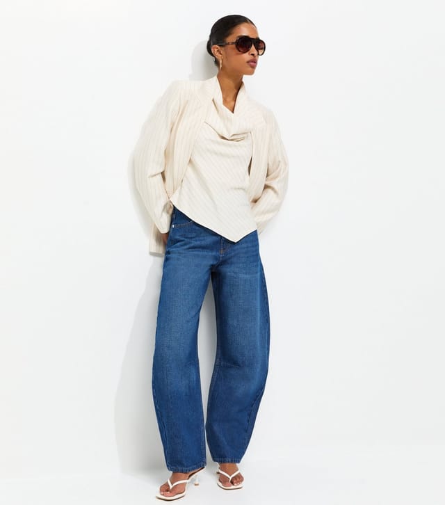 New Look Women's Blue Barrel Leg Jeans New Look - 2