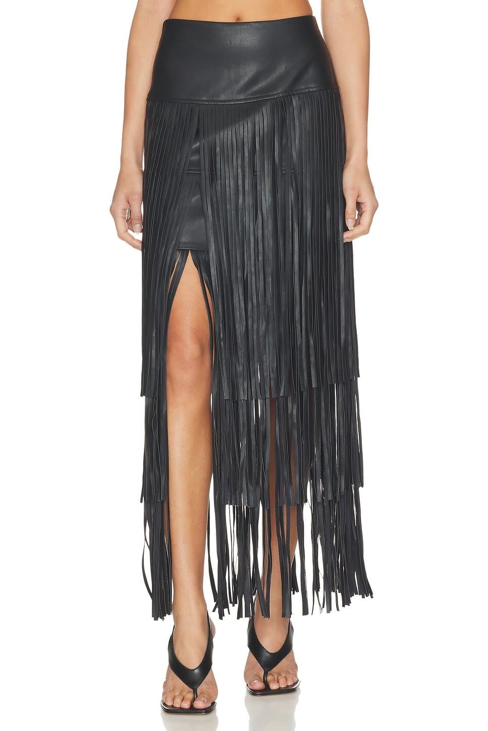 revolve Karoline Maxi Fringe Skirt