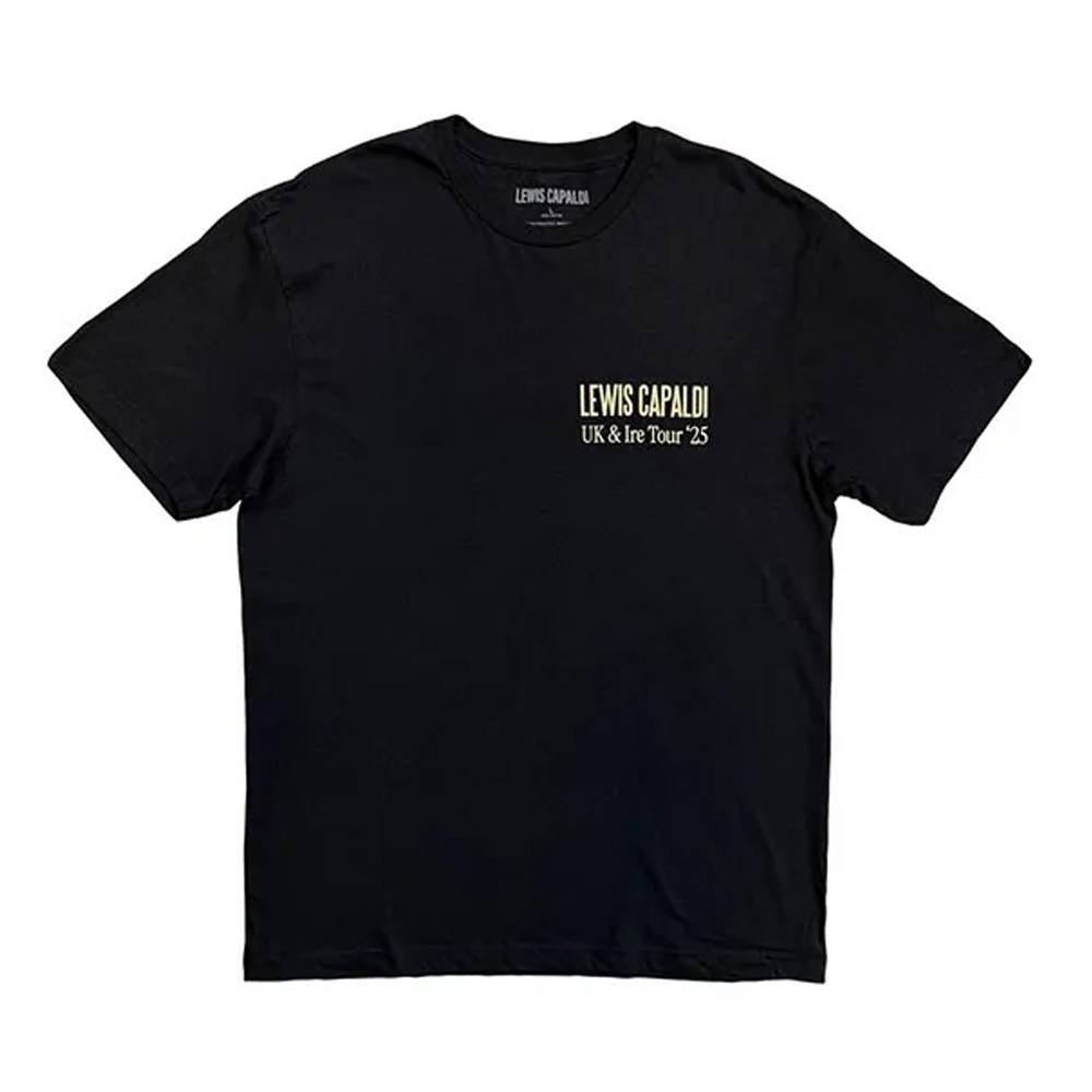 Lewis Capaldi Lewis Capaldi Men's Flowers UK Tour ´25 T-Shirt in Black - 4