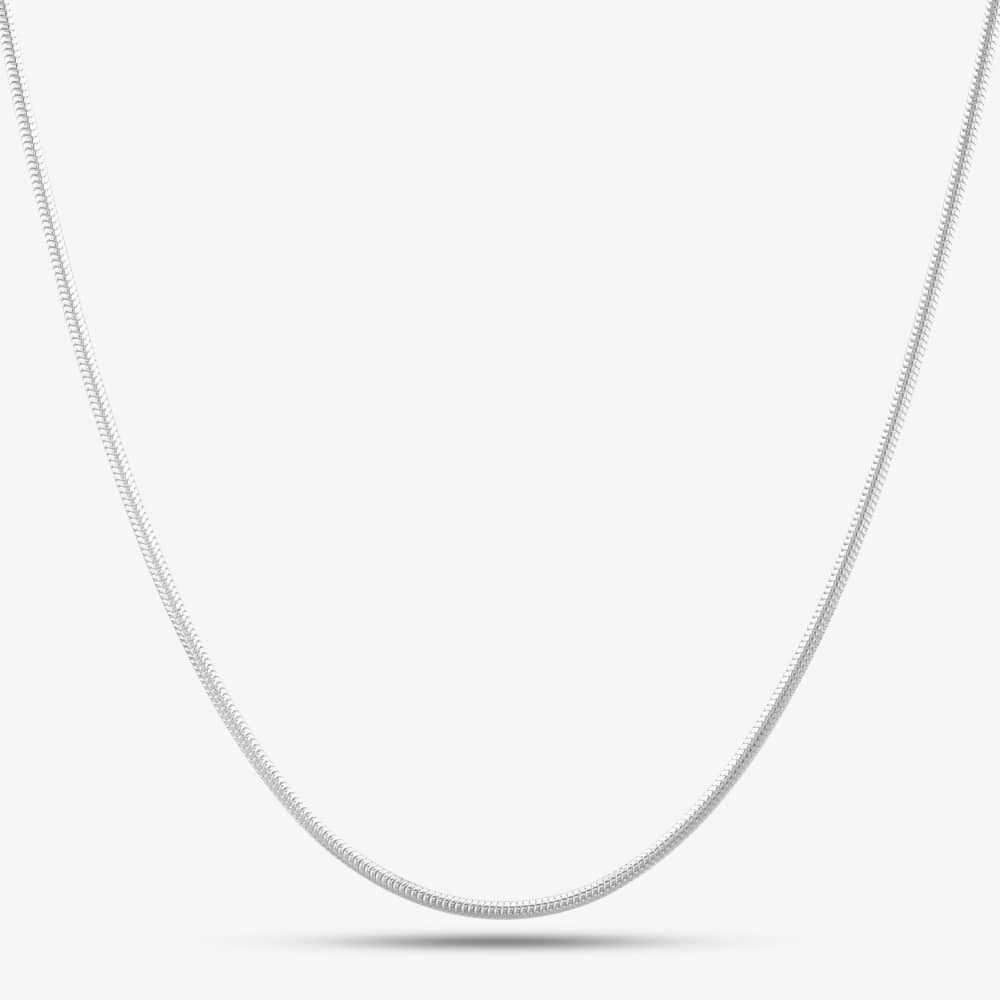 T.H.Baker T.H.Baker Women's Silver 18 Inch Snake Chain Necklace