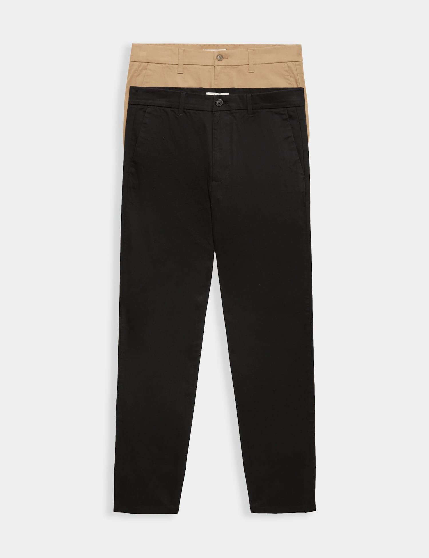 Marks & Spencer M&S 2 Pack Regular Fit Stretch Chinos Black Mix