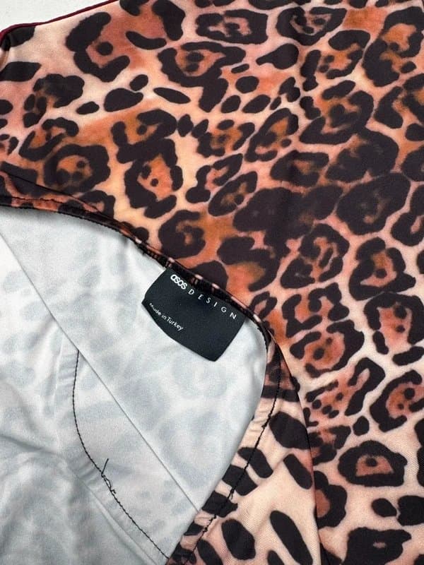 ASOS Leopard print halter neck top