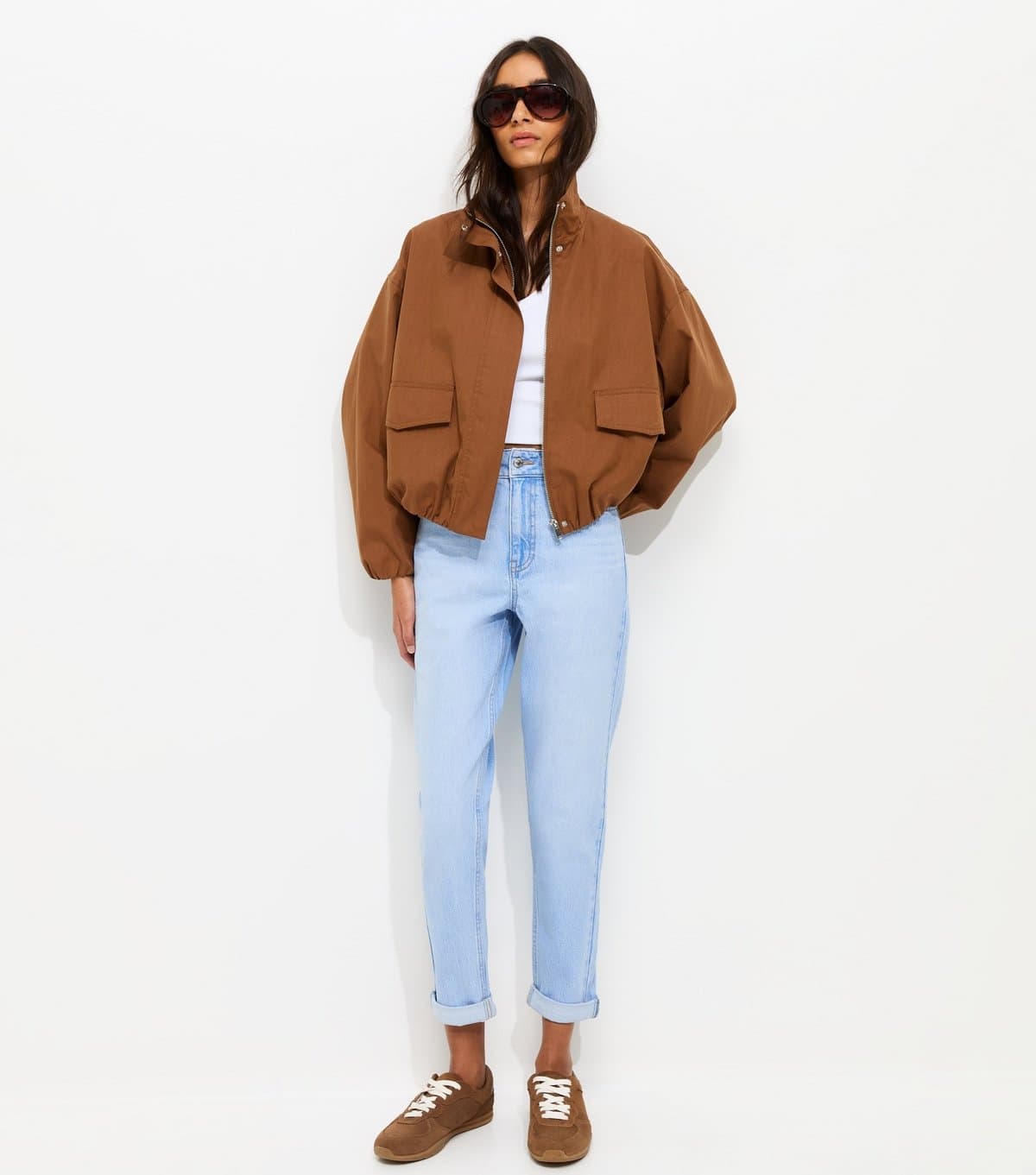 New Look Women's Bright Blue High Waisted Tori Mom Jeans New Look
