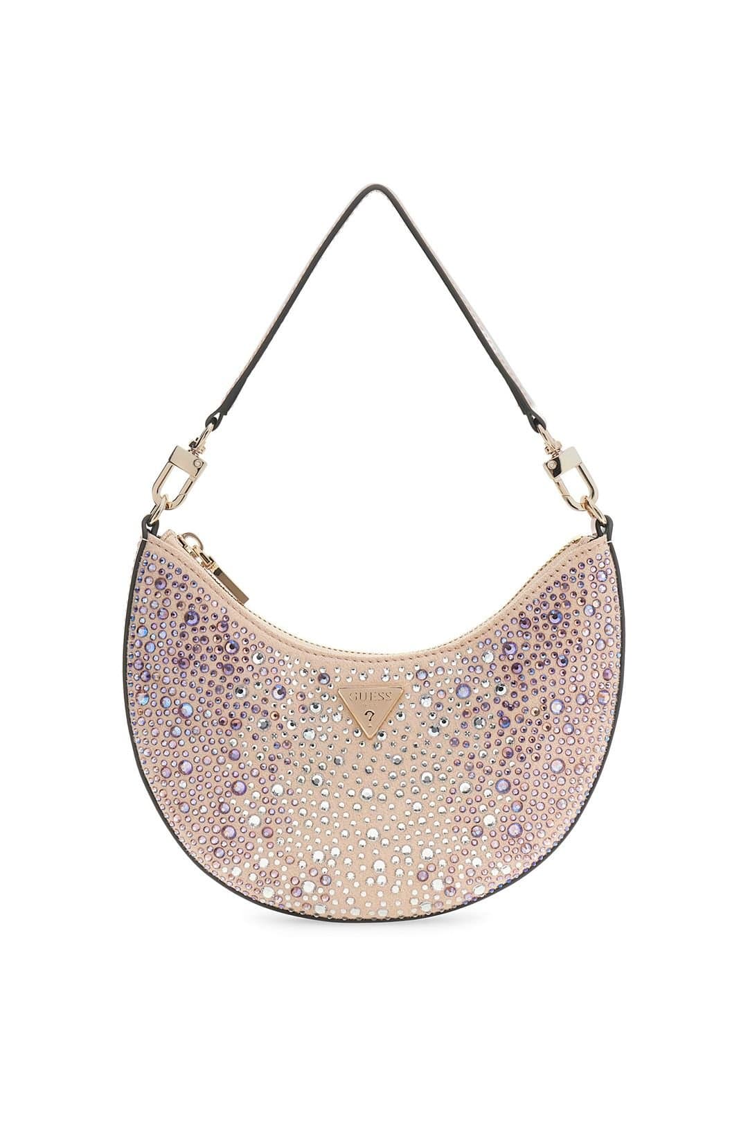 Guess Guess Pink Crystal Shoulder Bag