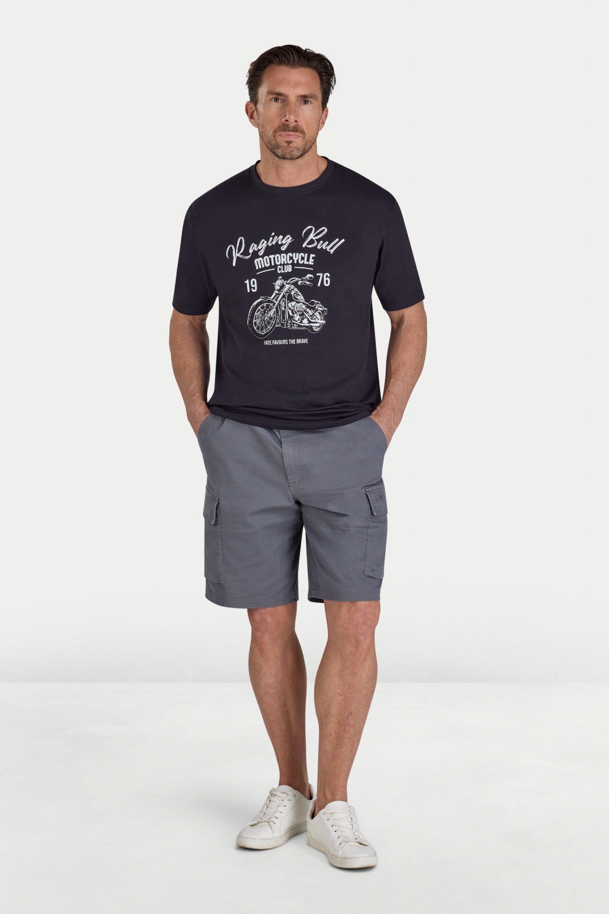 raging bull Raging Bull Men's Motorcycle Club T-Shirt in Black - 4