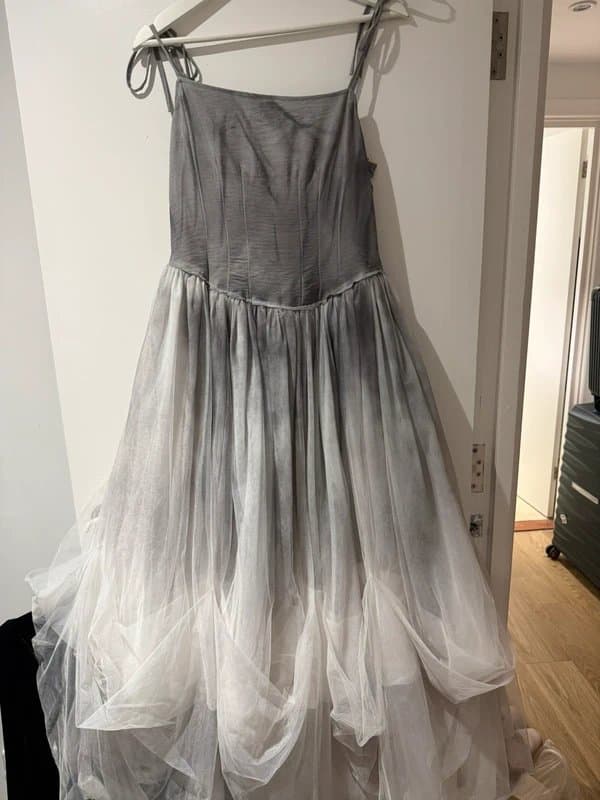 ASOS Grey White Ombré Tulle Fairy Dress