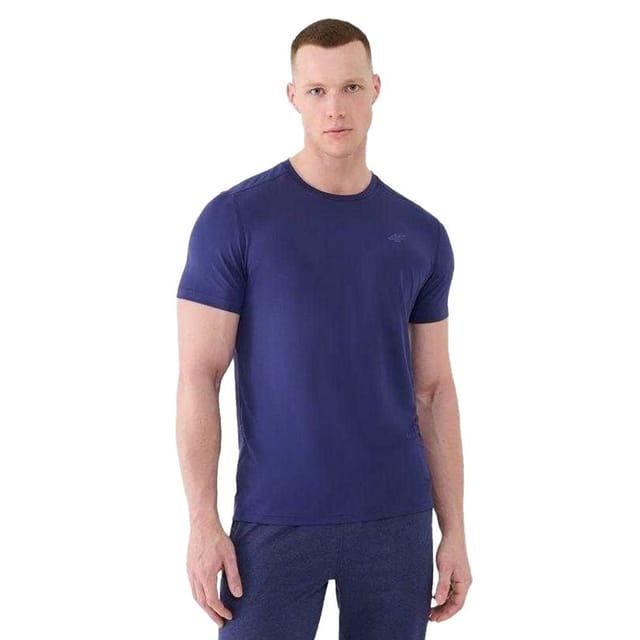 4F 4F Men's Logo T-Shirt in Navy - 3